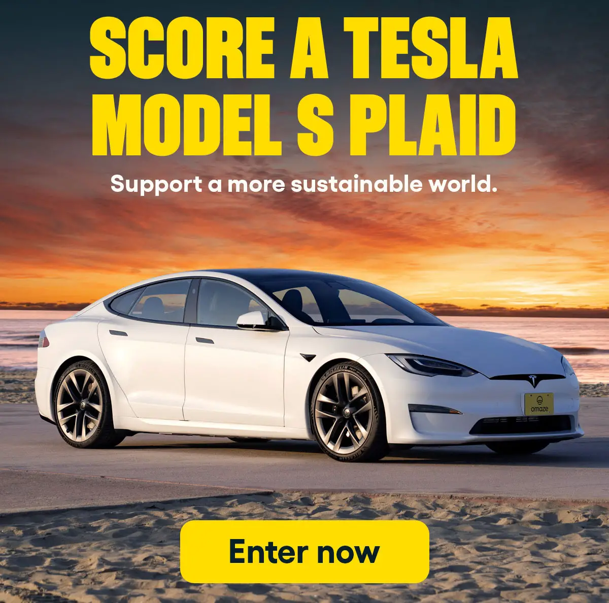 Win a Tesla from OMAZE