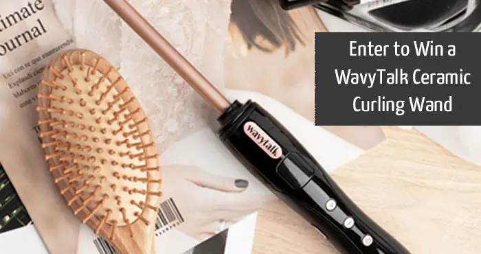 Enter for your chance to win a WavyTalk 3/8 Inch Curling Wand. Wavytalk's small curling iron with ceramic coating barrel helps seal moisture of your hair and protect cuticle with less frizz and damage, creating shiny tight curls, natural-looking ringlets and long-lasting hairstyles.