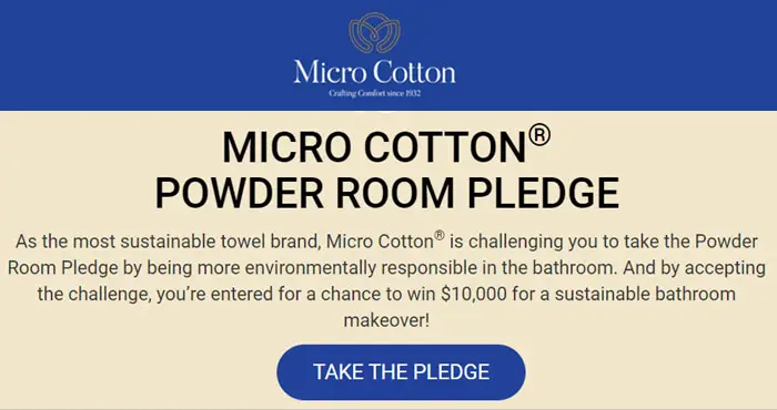 Win a $10,000 Sustainable Bathroom Makeover from Micro Cotton