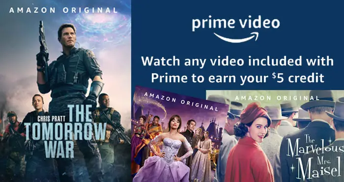 $5 FREE Amazon Credit from Amazon Prime