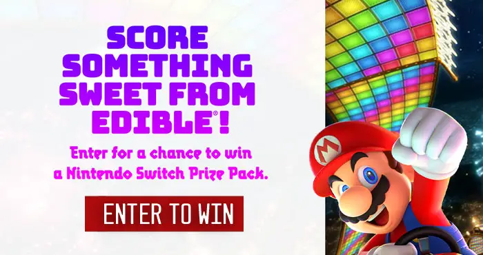 66 WINNERS! Enter for your chance to win a Nintendo Switch prize pack that includes a Nintendo Switch gaming system and a code to download the Mario Kart 8 Deluxe game