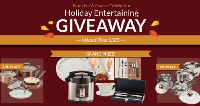 Enter Walter Drake's Holiday Entertaining Giveaway for your chance to win everything you need for make your Thanksgiving dinner the best yet!