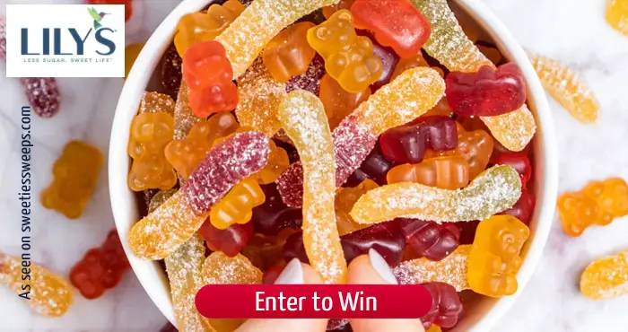 Enter for your chance to win one of 100 prize packs from Lily's Sweets. Lily's NEW gummy bears & sour gummy worms pack a fruity punch, with no added sugar. Enter for a chance to win these delicious treats & take your sweets game to the next level!