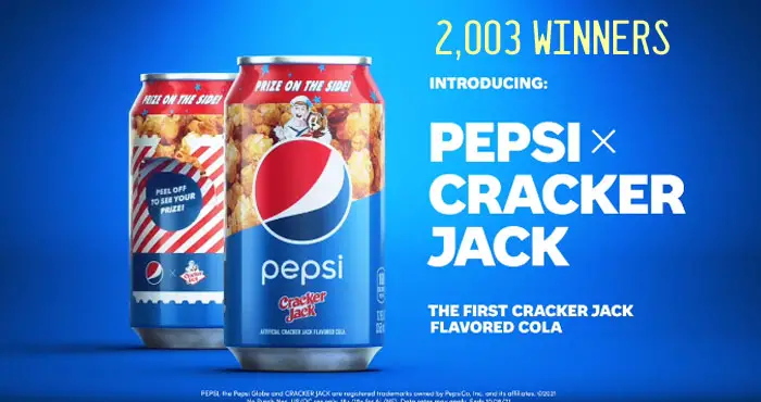 The first Cracker Jack flavored cola is here! Want prizes like Pepsi x Cracker Jack or Final Series tix? Share a video of you singing “Take Me Out to the Ball Game” with #PepsiSingToScore #Sweepstakes and follow @pepsi