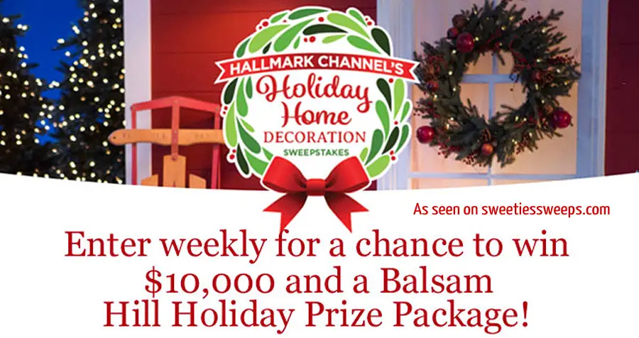 Enter @HallmarkChannel’s Holiday Home Decoration Sweepstakes #CountdowntoChristmas for your chance to win a Balsam Hill Christmas tree and a set of beautiful Balsam Hill ornaments.