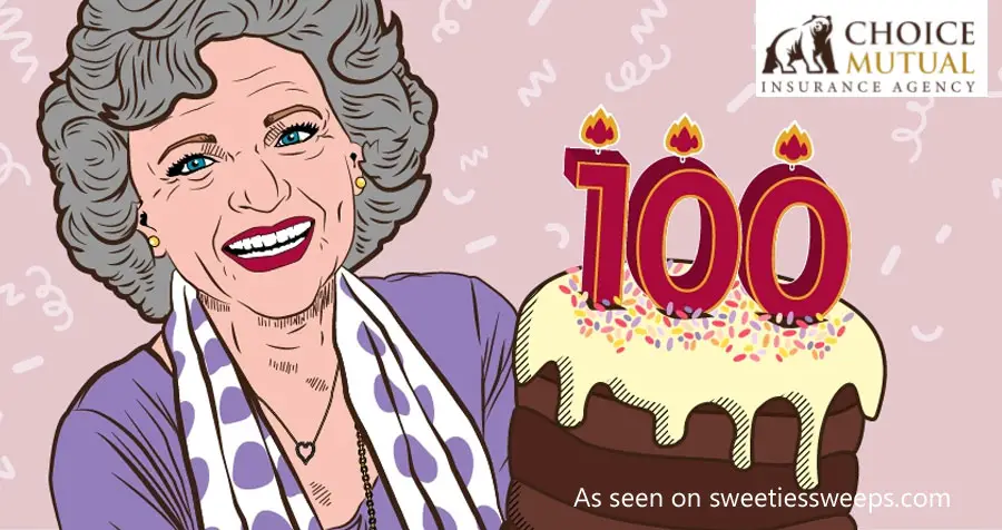 To celebrate #BettyWhite's 100th year and lasting legacy, Choice Mutual is paying one lucky fan $1,000 to watch 10 hours of Betty White’s best work.