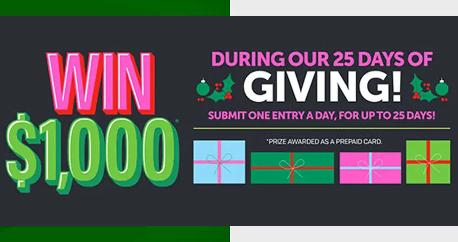 The Children's Place 25 Days of Giving Sweepstakes (Daily $1,000 Winners)