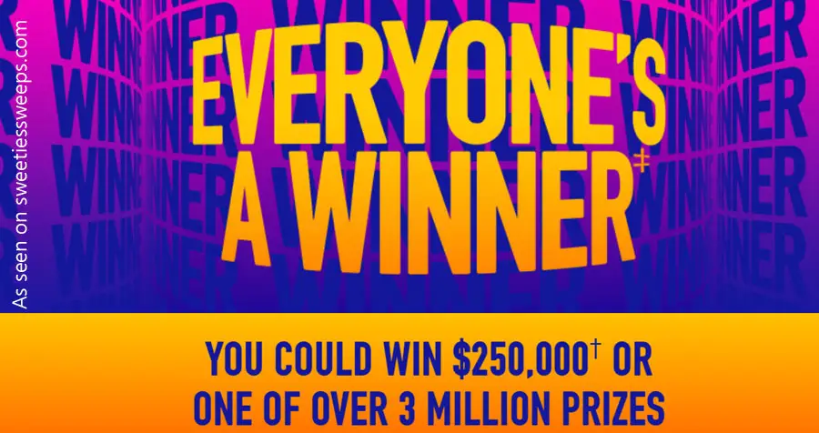 Play Dave & Buster's new Instant Win Game and could instantly score $250,000, free game play for life, a free appetizer (with entrée purchase), or one of millions of other great prizes. There are over 3 million prizes waiting to be won.