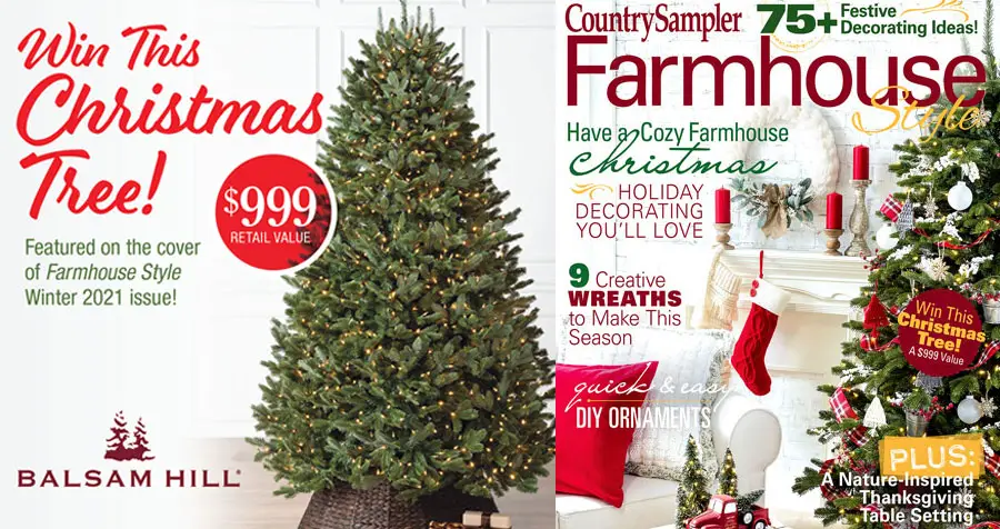 You could win this stunning Christmas tree from Balsam Hill! Showcasing full, ultra-realistic branches, the 6.5ft BH Fraser Fir ® is valued at $999! One lucky winner will enjoy the rich, natural beauty of this pre-lit Christmas tree for many years to come.