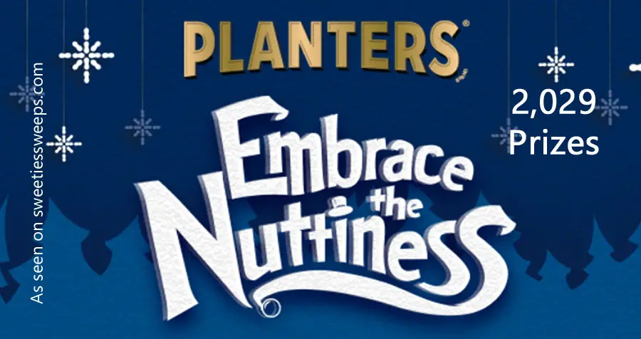 Play Planters Nutty Traditions Instant Win Game for your chance to win from over 2,000 prizes! Mr. Peanut® has everything you need for holiday glee! Play for chances to instantly win prizes, explore our nutty traditions, and take a personality quiz to get a nutty gift guide for your holiday shopping!