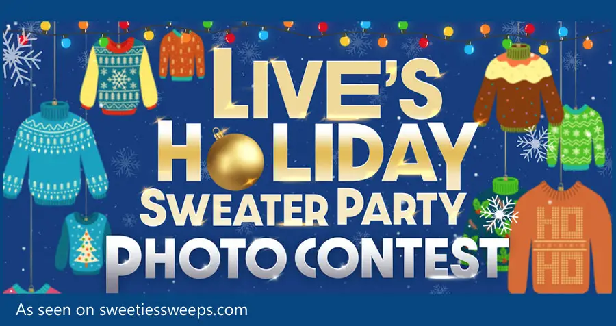 Kelly and Ryan want to see your festive "ugly" holiday sweater. Share a photo and you could win $500 or even $3,000 in cash and be featured on one of their shows. No holiday season is complete without rocking your favorite holiday sweater and we want to see what you guys are wearing!  Send us a photo of the festive, fun, creative and original holiday sweater you’ve worn before or plan to wear this year and you could be part of our virtual audience!
