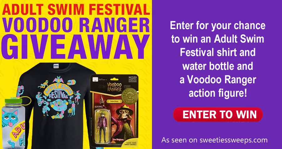 Enter below for your chance to win an Adult Swim Festival shirt and water bottle and a Voodoo Ranger action figure! Brought to you by Voodoo Ranger and the Adult Swim Festival. Music, comedy, and mayhem from your couch.