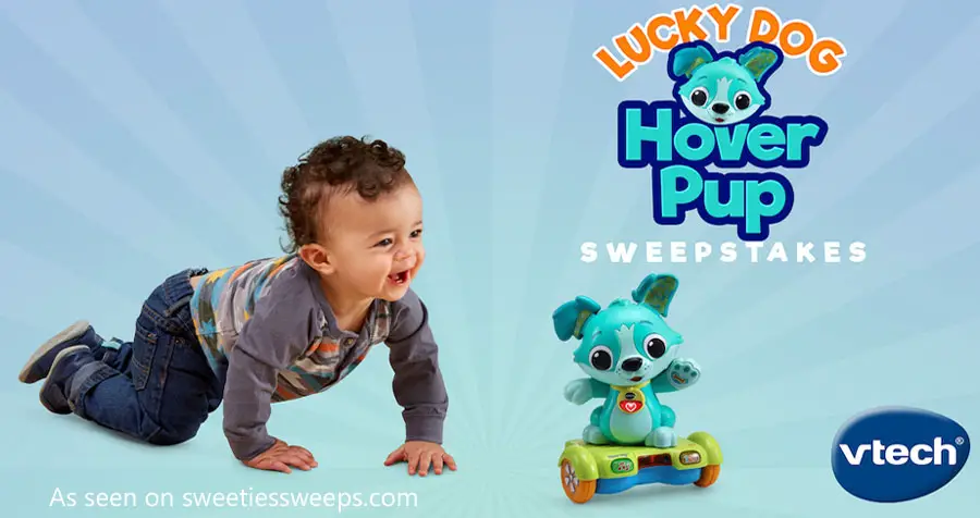 Enter VTech's Lucky Dog Sweepstakes and you could win a Hover Pup - a Walmart exclusive - and a $50 Walmart Gift Card! There will be fifteen lucky winners during the quick ending, week-long sweepstakes - but even better? FIVE Grand Prize winners each receive a $500 WALMART GIFT CARD!