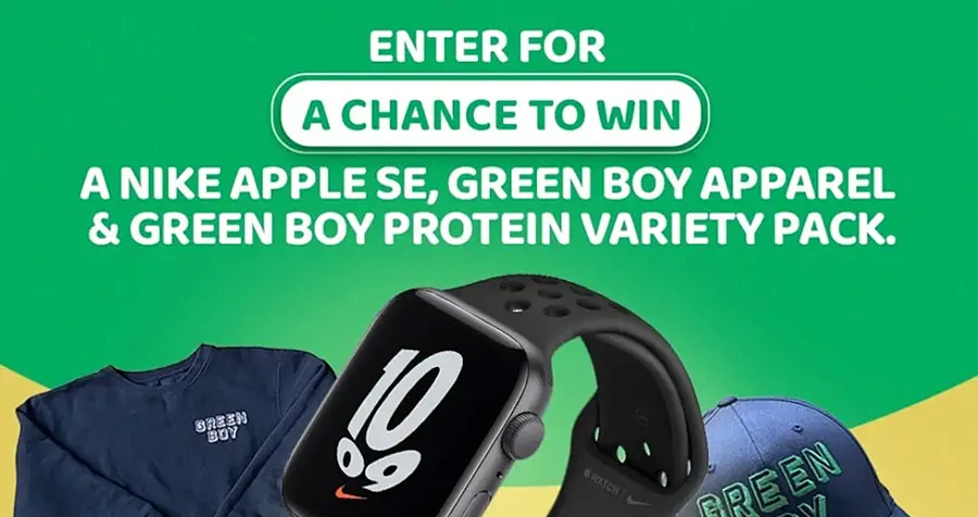 Enter for your chance to win  over $500 worth of Health Enhancing Products from Greenboy + the grand prize winner will also receive an Apple Watch Nike SE!