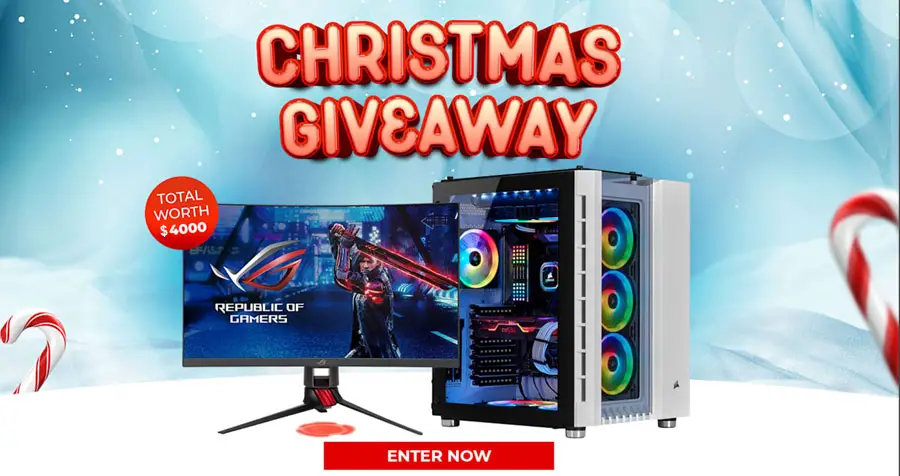 To celebrate Christmas, Blue and Queenie is giving away $5,000 in Gaming and Monitor Prizes! This month @QueenieandBlue bring you an epic CHRISTMAS GIVEAWAY with the chance for you to win a state-of-the-art PC and 27" ASUS ROG 165Hz curved monitor.