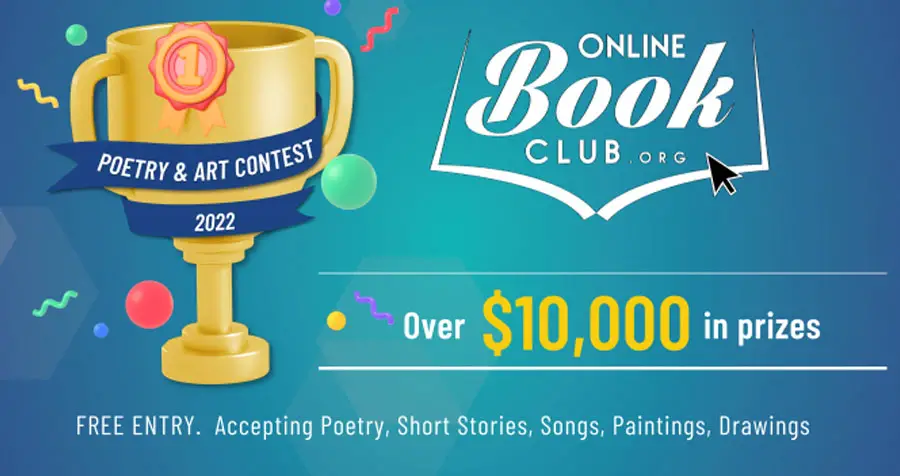 OnlineBookClub's Creator and President, Scott Hughes, just announced a Poetry and Art Contest with over $10,000 in cash prizes (paid via PayPal). Entry is completely free.