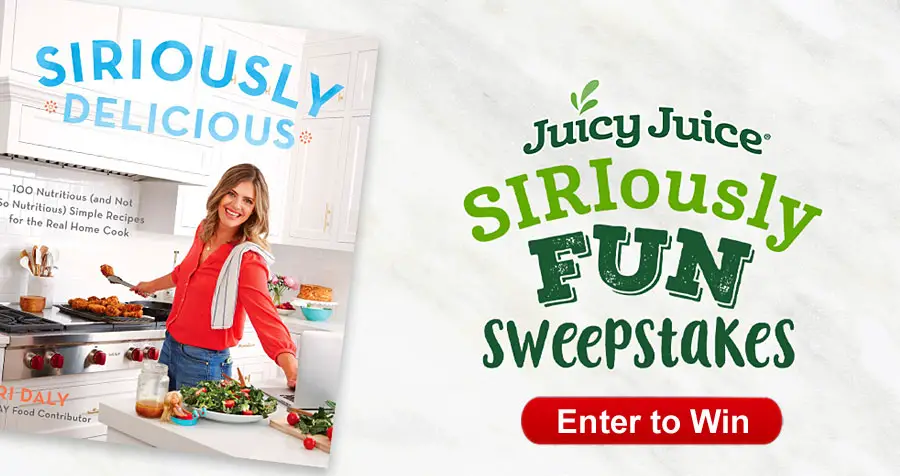 Enter for your chance to win a $100 gift card for groceries to make Siri's recipes using Juicy Juice with your family! New winners will be chosen through the end of February