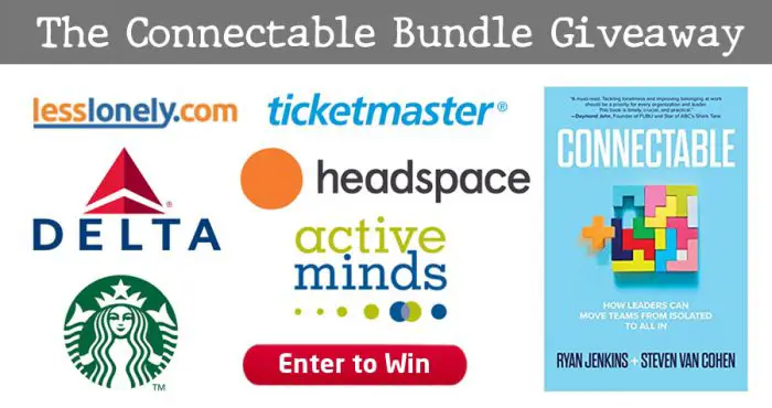 Enter for your chance to win $522 worth of connection-boosting goodies. We could all use more connection in an often isolating and lonely world. These giveaways will help! 