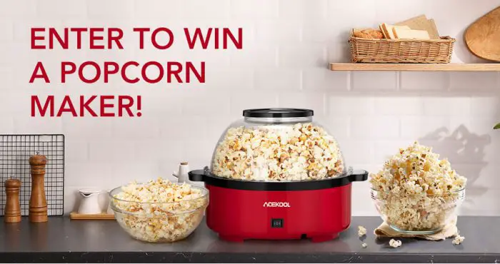 Enter to win a popcorn maker