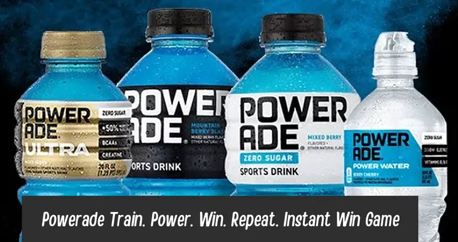 Enter for your chance to win a Powerade training kit or one of 150 $30 Amazon Gift Cards, awarded instantly in the Powerade Train. Power. Win. Repeat. Instant Win & Sweepstakes