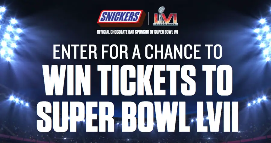 Enter for your chance to win a trip for you and a friend to next year's Super Bowl LVII in Glendale, Arizona. You'll enjoy two tickets to Super Bowl LVII, round-trip airfare for two and three nights hotel accommodations along with two $500 prepaid debit cards