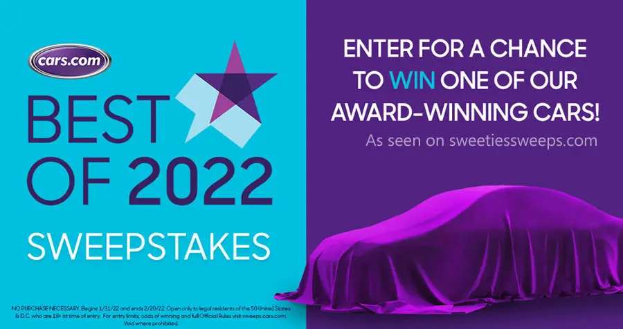 The Cars.com Best of 2022 Sweepstakes - Win a New Car or Truck!