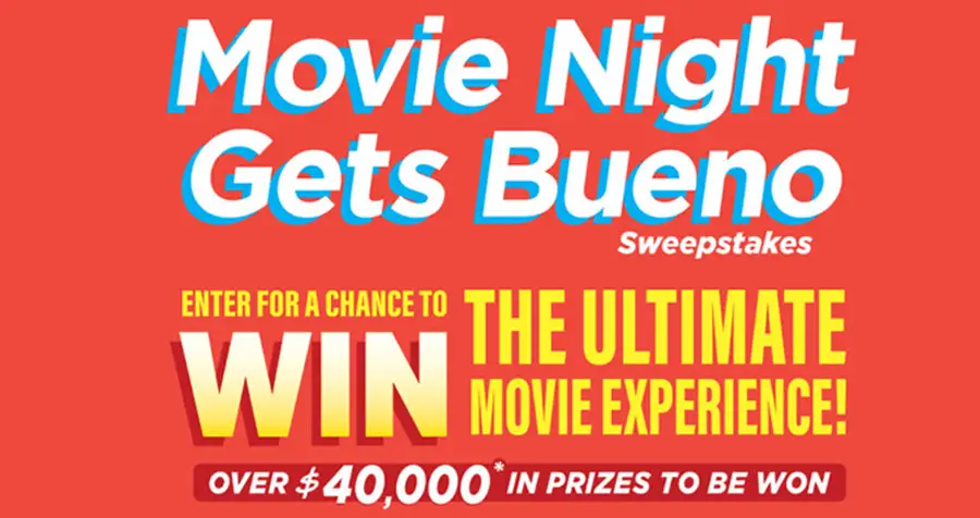 Enter the Kinder Bueno Movie Night Gets Bueno Sweepstakes for your chance to win the ultimate movie experience. With over $40,000 in prizes to be won