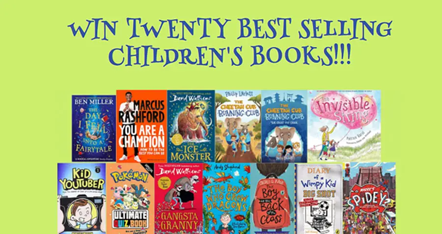 Enter for your chance to win Twenty Best Selling Children's Books: A sought after collection of great stories and knowledge for 7 to 10 year olds. One lucky winner will be receiving this popular collection of carefully comprised books to bulk out their library and educate and inspire their child.