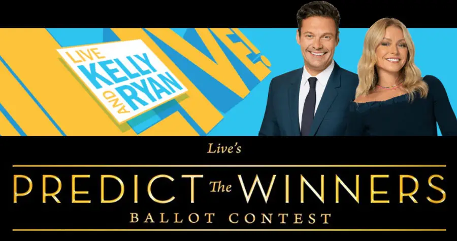 Correctly predict one winning nominee for each of the 23  different categories of Oscars (93rd Academy Awards) nominees for your chance to win big from LIVE! LIVE with Kelly and Ryan is giving away up to $15,000 in cash prizes to winners