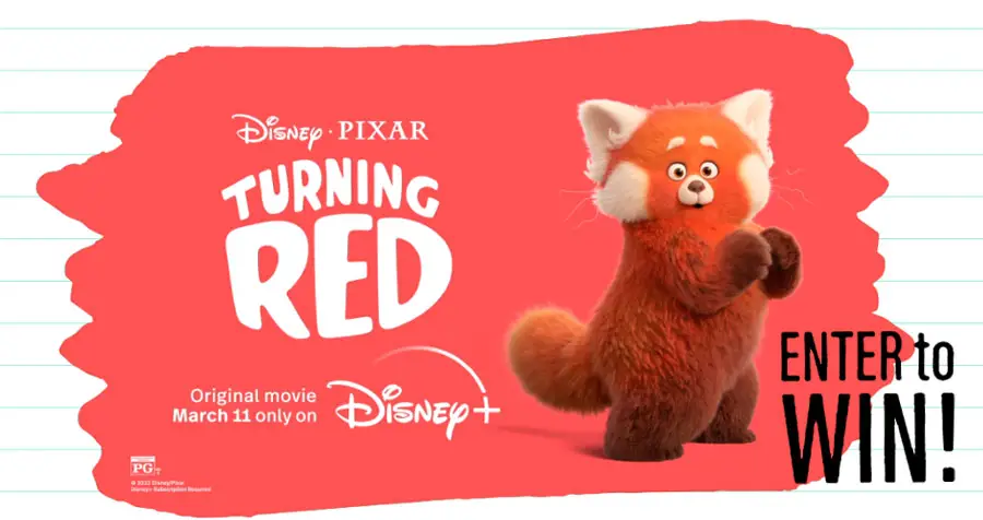 Disney+ Turning Red Sweepstakes