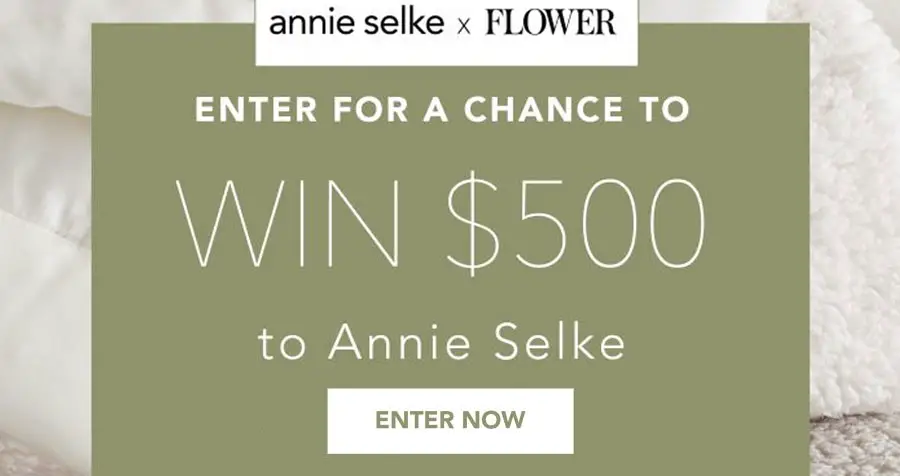 Two winners will be selected to each receive a $500 Annie Selke Gift Card. Plus, everyone who signs up will receive 15% off their next order at Annie Selke. Create a happy, comfortable home that brings you joy with Annie Selke stylish, classic, quality-made Pine Cone Hill bedding, area rugs and home décor.