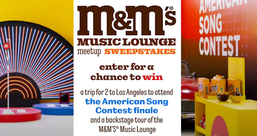NBC American Song Contest M&M’S Music Lounge Meet Up Sweepstakes