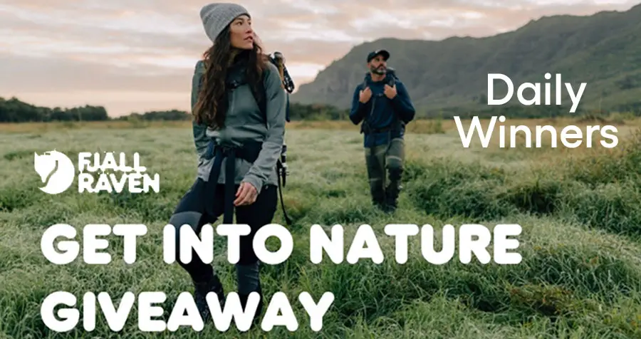 Fjällräven Get Into Nature Giveaway (Daily Winners)