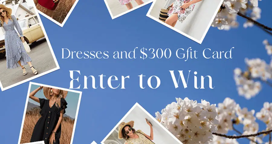 Spring is coming. Are you looking for a dress for your next date, traveling or Easter? You are lucky because KOJOOIN Fashion is giving away a $300 gift card, Long Sleeve Wrap Maxi Dress, Casual Mini Dresses, and Ruffle Mini Dress to four winners