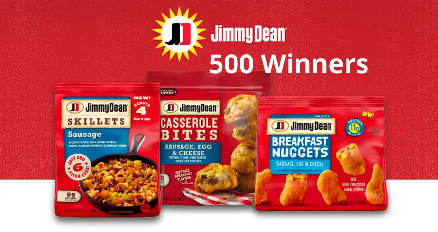 Enter for your chance to win one of 500 Free Jimmy Dean Breakfast product coupons. This daylight saving time, let us help make the “worst Monday of the year” a little better as clocks spring forward & we lose an hour of sleep.