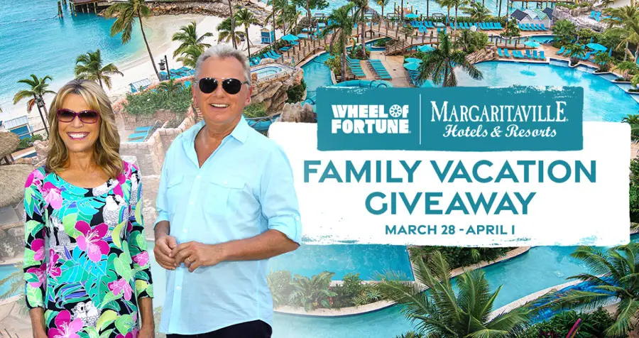 Wheel of Fortune Margaritaville Resorts Family Vacation Giveaway II (Daily Puzzle Solution)