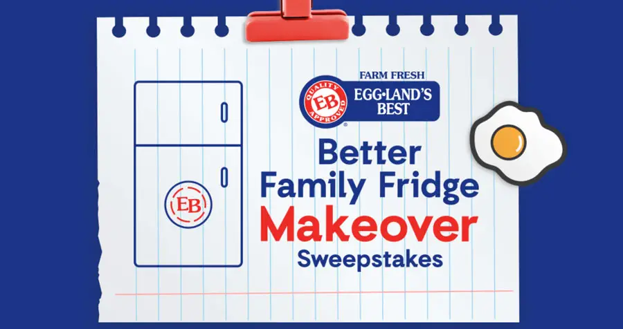 Calling All EGGSCELLENT Families! Enter the Eggland’s Best Better Family Fridge Makeover Sweepstakes daily for a chance to win a brand-new family fridge - plus other great prizes! Eggland’s Best is giving you the chance to win a variety of prizes to help you with your organizational needs and supercharge your family’s nutrition.