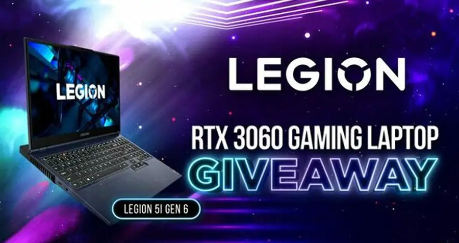 Lenovo Legion is excited to announce this RTX 3060 Gaming Laptop Vast giveaway with Vast. One winner will be drawn and notified via email to claim their prize and announced on Twitter. No purchase is necessary to enter or win.