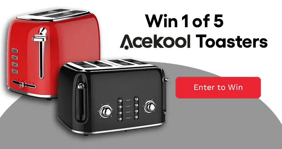 Acekool Toaster Giveaway - 5 Winners