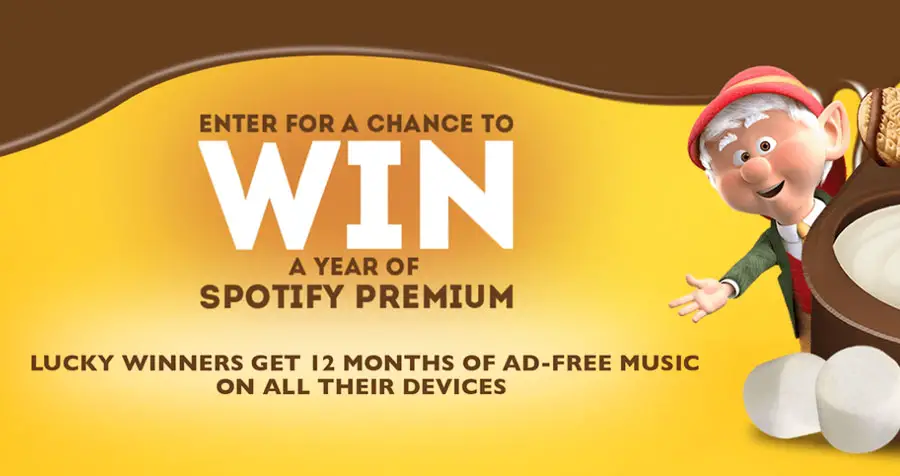 Enter for your chance to win a year of Spotify Premium when you enter the Keebler Fudge Stripes Dip’mmms Music Sweepstakes. Lucky winners will get 12 months of ad-free music on all of their devices.