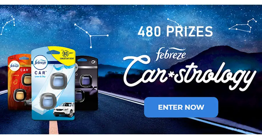 Febreze CARstrology Giveaway (480 Prizes)