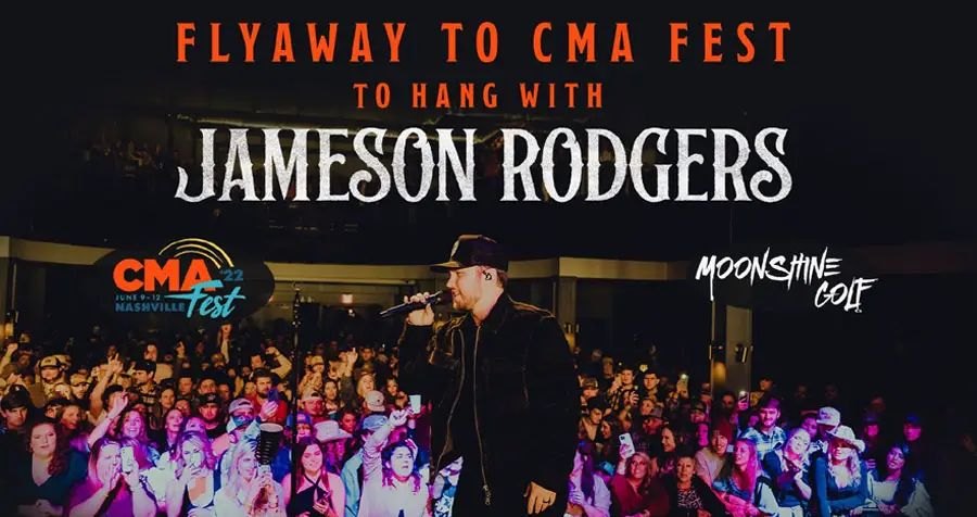 One lucky fan and guest will win a trip to Nashville for CMA Fest to attend a Jameson Rodgers show and come hang with him at Topgolf! Enter today for your chance to win.