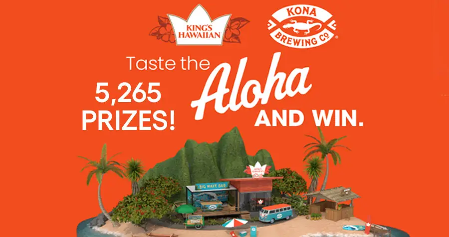 King's Hawaiian Aloha All Summer Instant Win Game (5,265 Prizes)