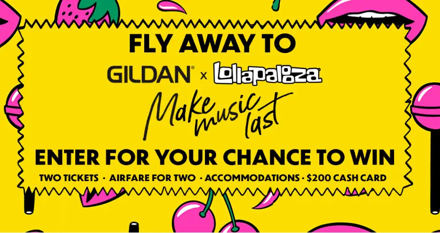 Live Nation's Chicago Festival Experience Sweepstakes - Win a Trip to Lollapalooza