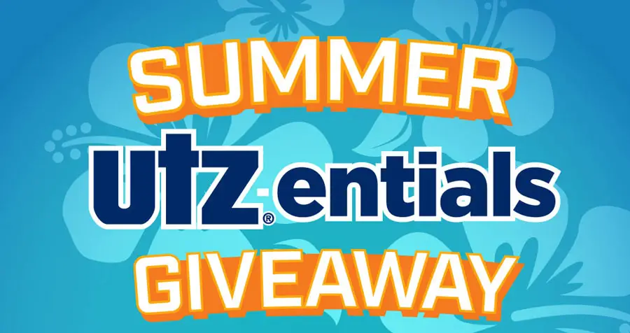 Twenty Five Winners will win an Utz Bucket Hat, Utz Hawaiian Shirt, Utz Beach Towel, Utz Pool Raft, Utz Beach Ball  and an Utz Variety Pack featuring family-sized chips, cheeseball barrel, and pretzels
