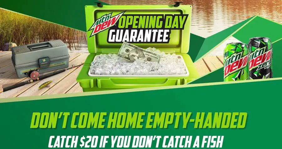 MTN DEW Fishing Opening Day Giveaway