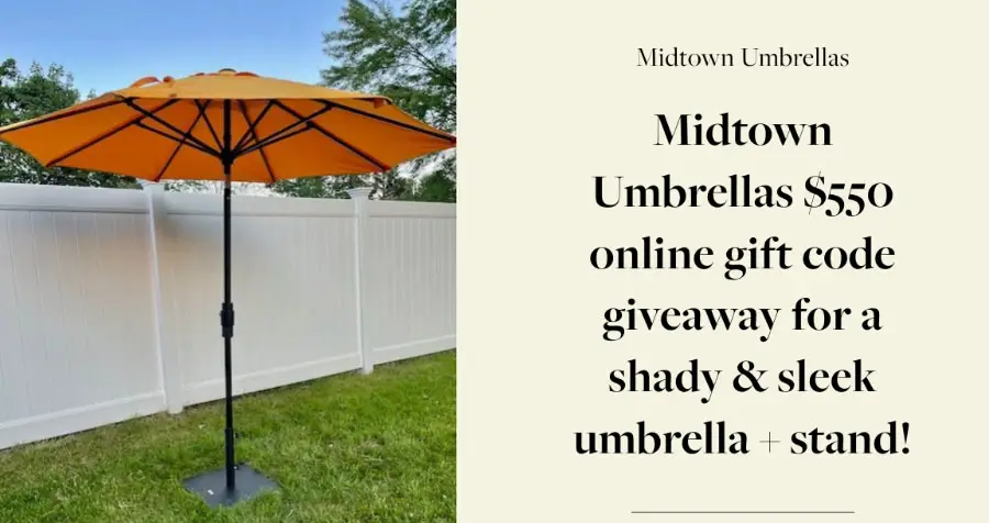 Raise Your Garden $550 Midtown Umbrellas Giveaway