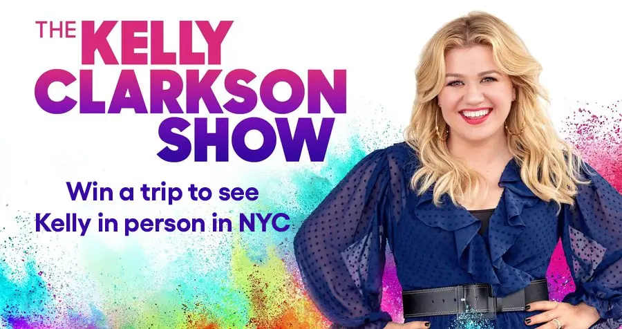 Enter for your chance to win a trip for two to NYC to attend a taping of The Kelly Clarkson Show. Just follow Kelly on Instagram and answer the weekly trivia question (doesn't have to be a correct answer) for your chance to win it all.