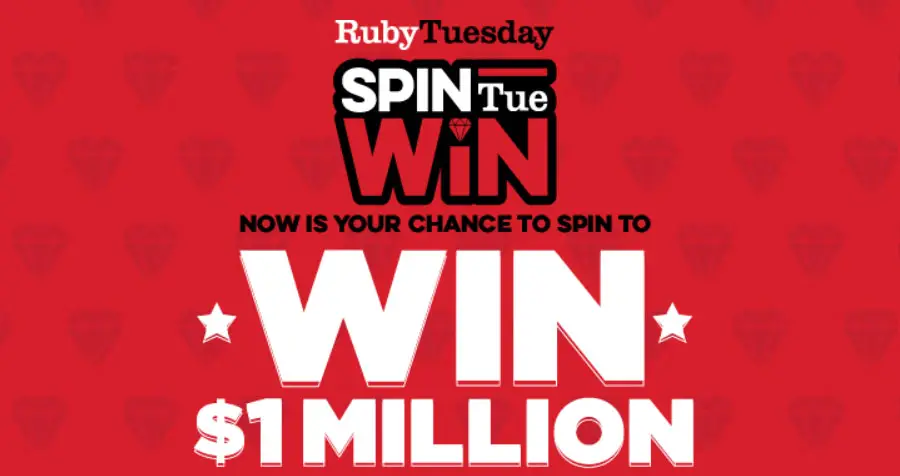 Ruby Tuesday Spin Tue Win Game