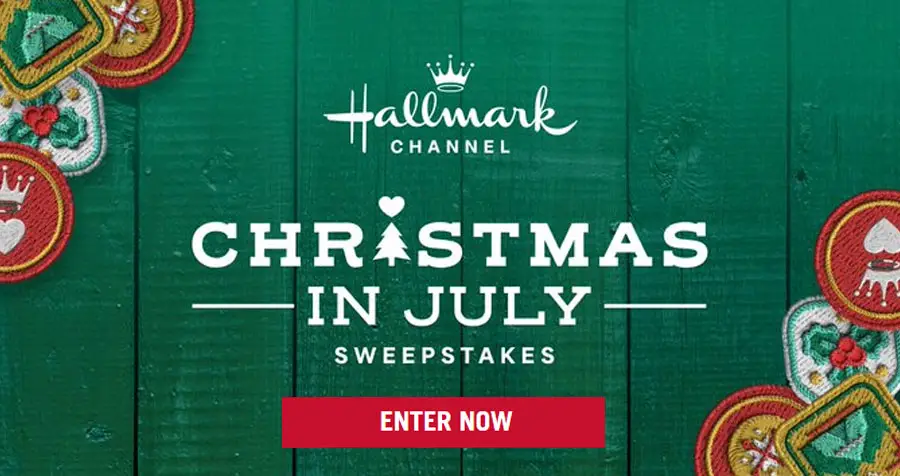 Enter Hallmark Channel’s Christmas in July Sweepstakes daily for a chance to win the grand prize of a Hallmark Channel golf cart decked out for the holidays! Plus more chances to win daily prizes every single day. 
